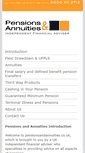 Mobile Screenshot of pensionsandannuities.co.uk